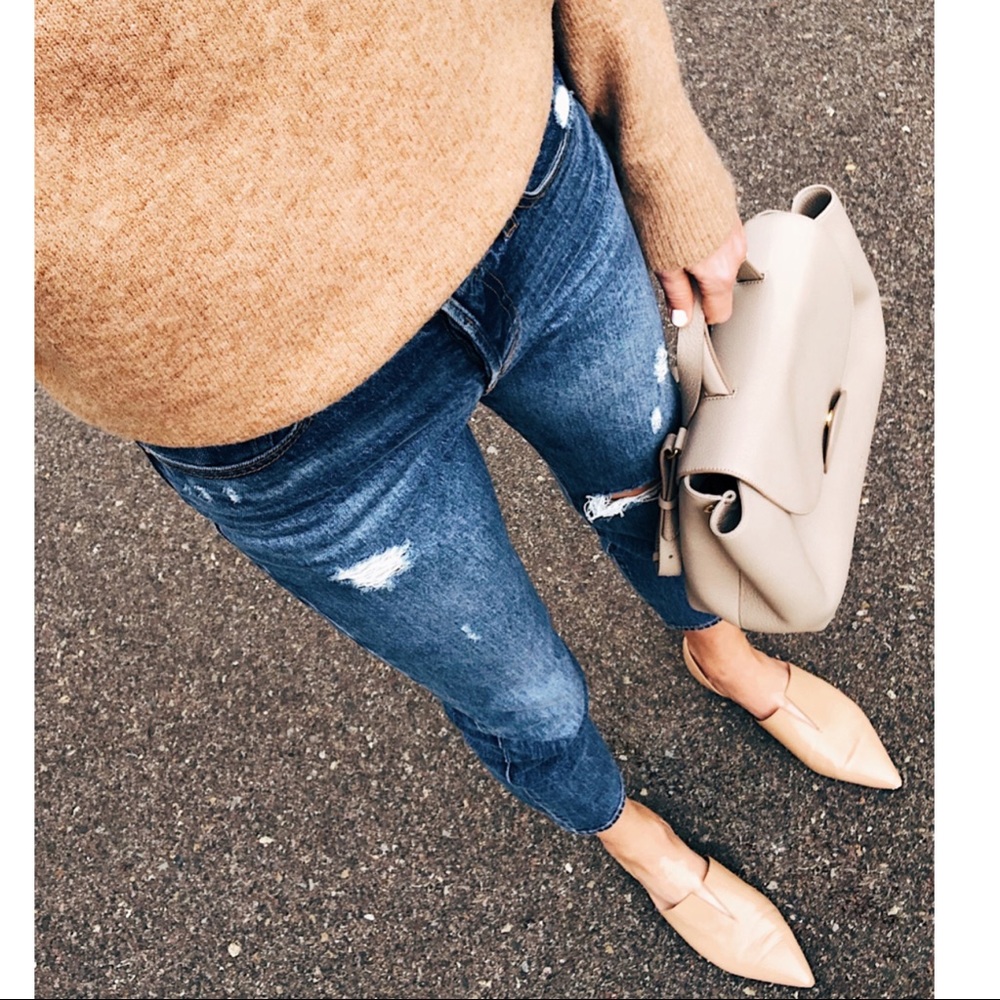 Vince Darlington nude split flat 7.5 leather flat